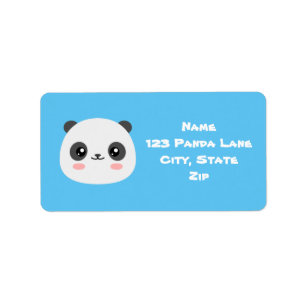 Cute Panda Label