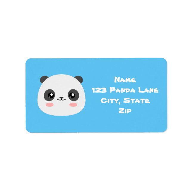 Cute Panda Label (Front)