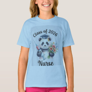 Cute Panda Nurse Squad 2026 Matching T-Shirt