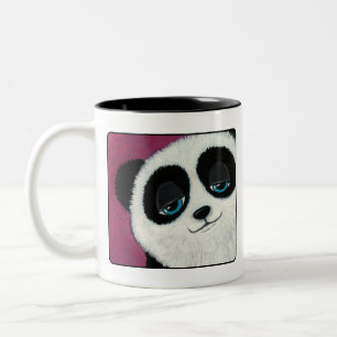 Cute Panda On Pink Mug