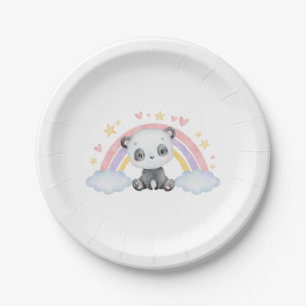 Cute Panda Paper Birthday Plates