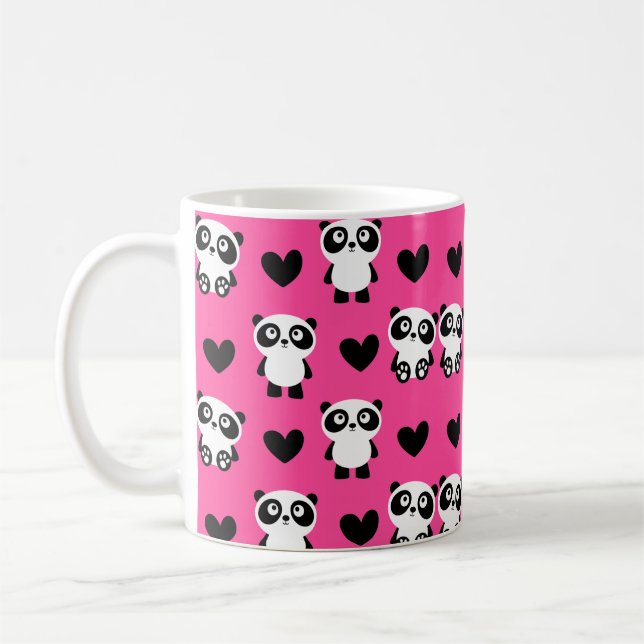 Cute Panda Pattern Mug (Left)