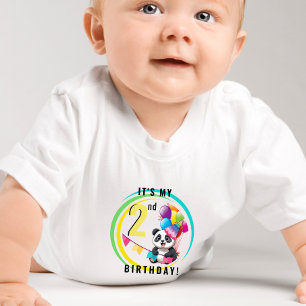 Cute Panda - Personalised Toddler T-Shirt