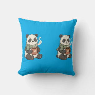 Cute Panda Pillow - Snuggle Illustration