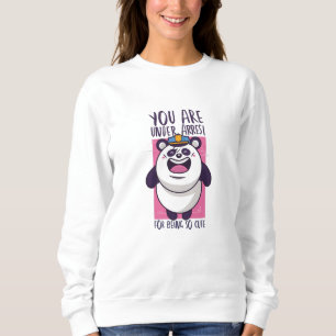 Cute panda police sweatshirt