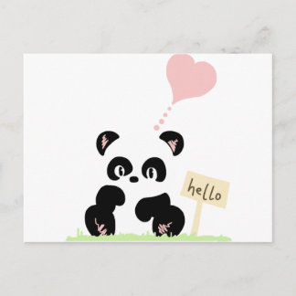 Cute Panda Postcard