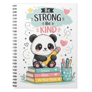 Cute Panda School Notebook