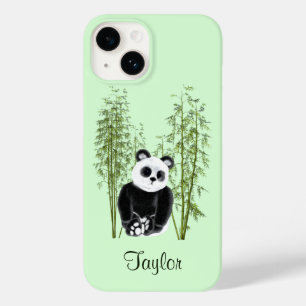 Cute Panda Sitting in Bamboo Case-Mate iPhone 14 Case
