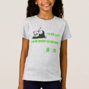 Cute panda sleepy mood illustration #2026 design T-Shirt