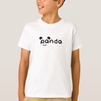 Cute Panda Smile Kids T-Shirt | Funny Animal Carto