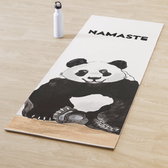 Cute Panda Smiling Yoga Mat (In Situ)