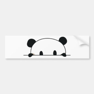 Cute panda spy bumper sticker