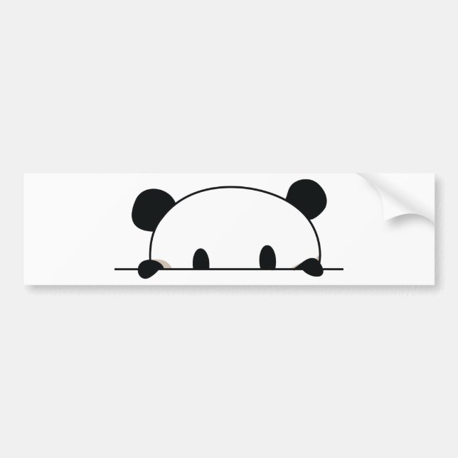 Cute panda spy bumper sticker (Front)