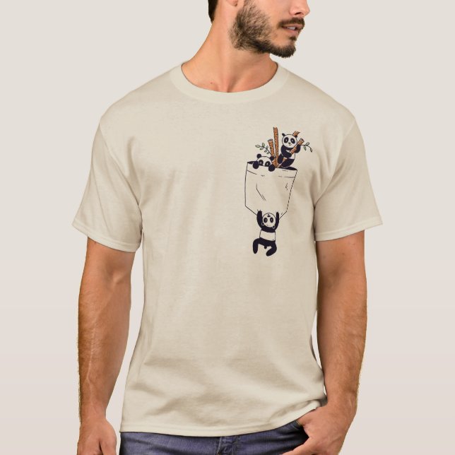 Cute Panda Squad T-Shirt (Front)