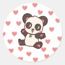 Cute panda sticker