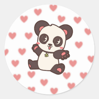 Cute panda sticker