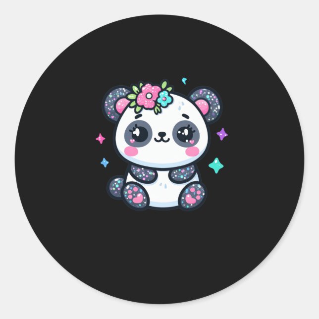 Cute Panda Sticker  (Front)