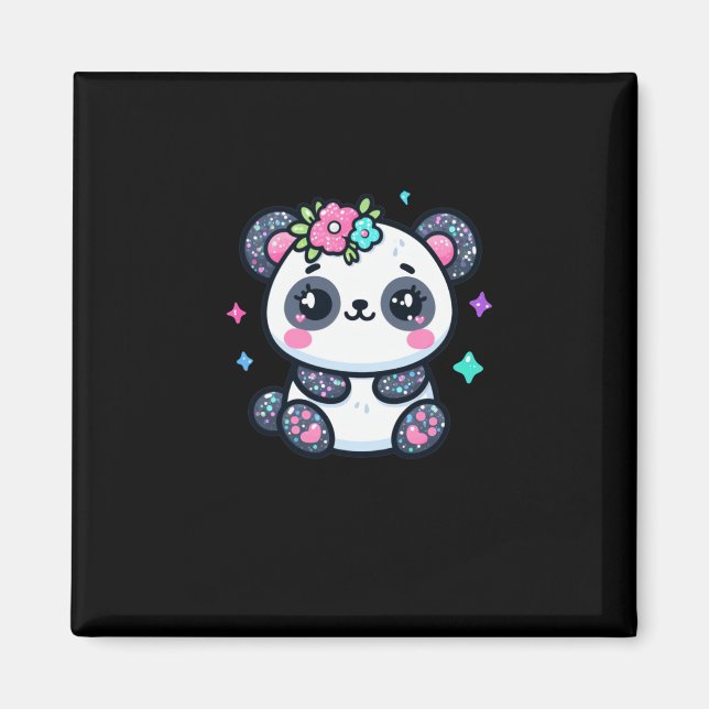 Cute Panda Sticker  Magnet (Front)