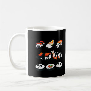 Cute Panda Sushi Hug Maki Lover Funny Kawaii Food  Coffee Mug
