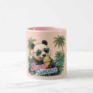 Cute Panda Sweet Summer | Trendy Summer Ouote Mug