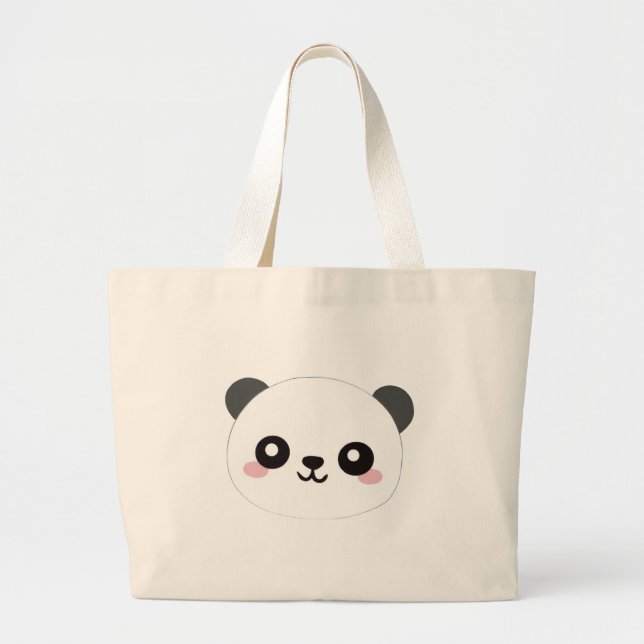 cute panda tote bags (Front)