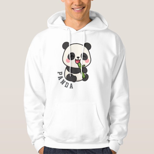 Cute Panda Unisex Man Woman Clothes Hoodie (Front)