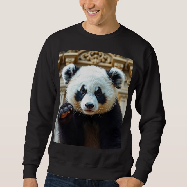 Cute Panda Vibes Sweatshirt (Front)