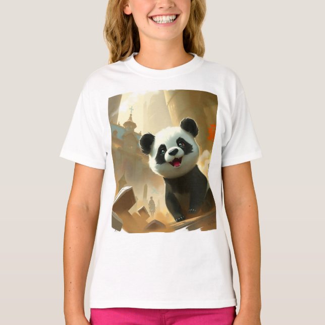 Cute Panda Vibes T-Shirt (Front)