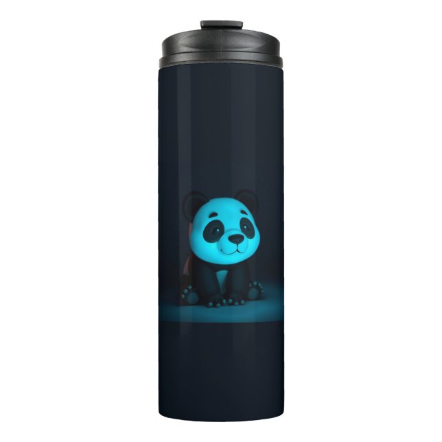 Cute Panda Vibes Thermal Tumbler (Front)