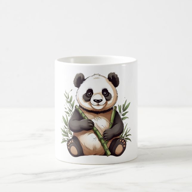 Cute Panda with Bamboo Coffee Mug (Center)