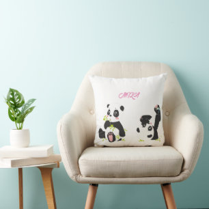 Cute pandas cushion