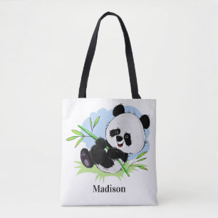 Cute Pandas custom name bags
