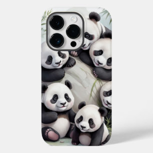 Cute Pandas Group Photo Case-Mate iPhone 14 Pro Case