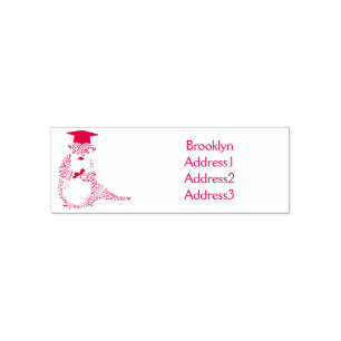 Cute pangolin graduating cartoon self-inking stamp