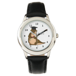 Cute pangolin graduating cartoon watch