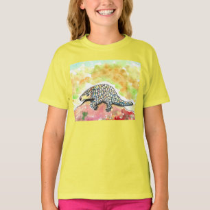 Cute Pangolin Painting T-Shirt