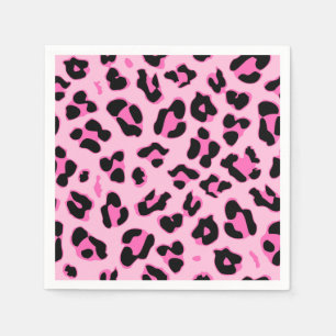Cute panther skin print party paper napkin
