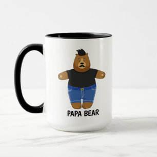 Cute Papa Bear Fathers Day Gift Speciality Mug