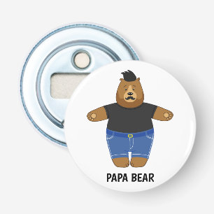 Cute Papa Bear Fathers Day Gift Speciality Mug Bottle Opener