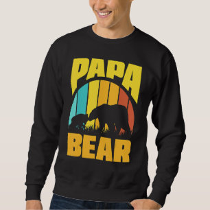 Cute Papa Bear Vintage Father's Day Sweatshirt