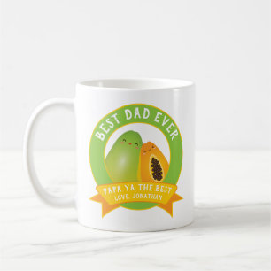 Cute Papa Ya The Best Funny Fruit Pun For Dad Coffee Mug