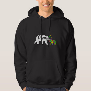 Cute Papaw Bear Autism Awareness Family Support Au Hoodie
