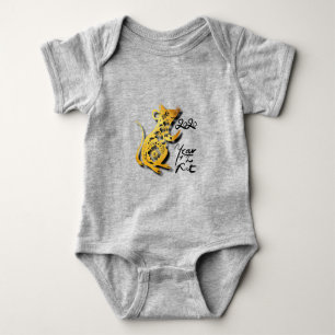 Cute Paper-cut Chinese New Year Rat G Bodysuit