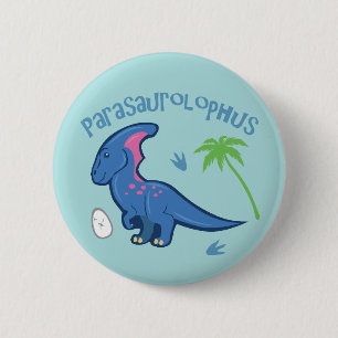 Cute Parasaurolophus 6 Cm Round Badge