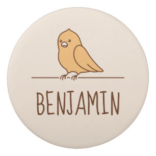 Cute Parrot Parakeet Pet Bird Custom Name Eraser