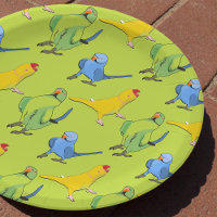 Cute Parrot Pattern Indian Ringneck Parakeet Green
