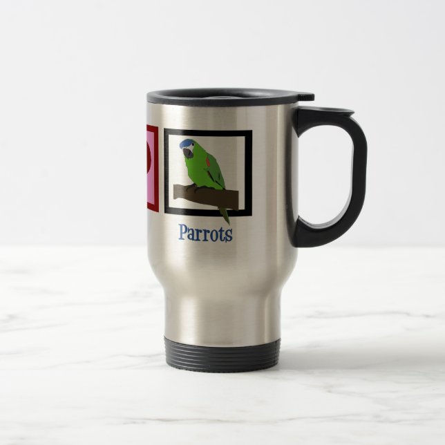 Cute Parrot Travel Mug (Right)