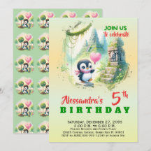 Cute Party Animals Penguin Kids Boy Girl