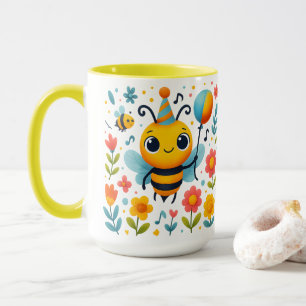 Cute Party Bee Ceramic Mug
