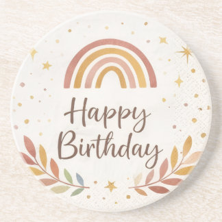 | Cute Party Drink Coaster | Kids Birthday Decor |